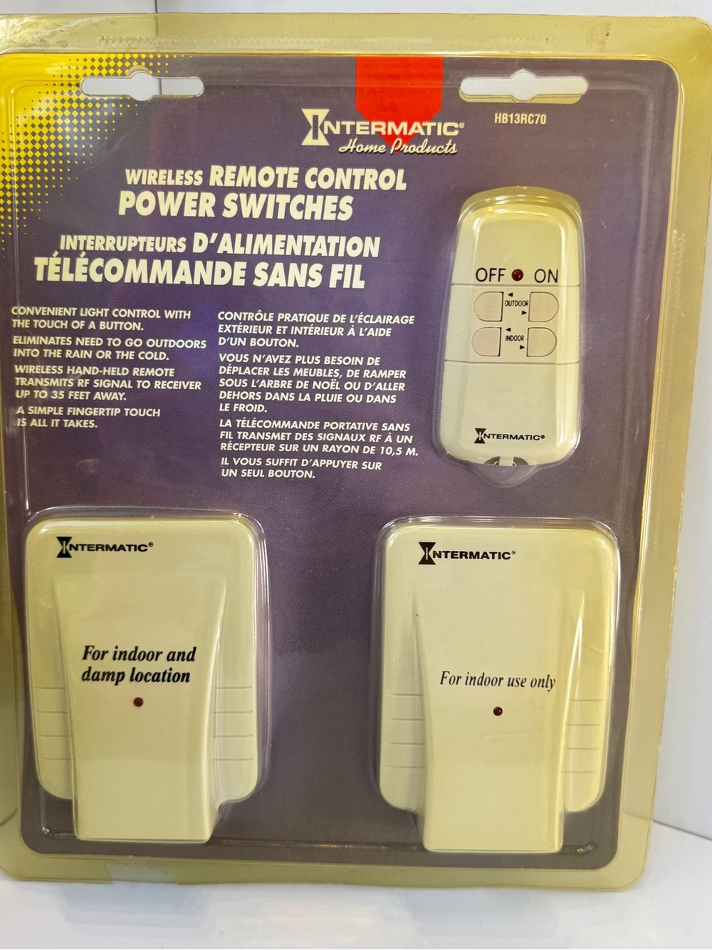 Vintage Intermatic HB13RC70 Wireless Remote Power Switch 2 Receivers NOS Sealed